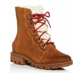 Sorel Phoenix Shearling fur boot platform 8.5
